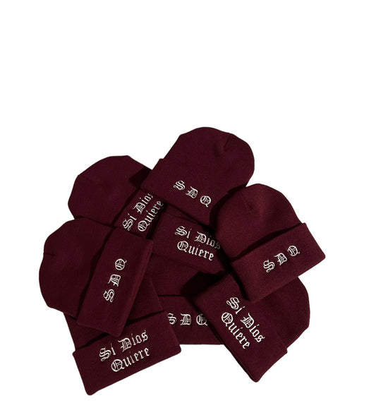 SDQ BEANIE (MAROON)